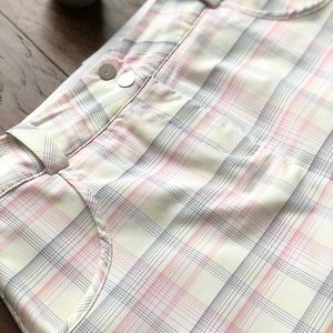 NIKE NIKEGOLF DRI-FIT PLAID GOLF SKORT SZ 6